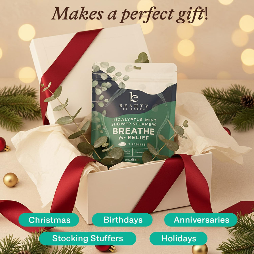 Beauty by Earth shower steamers provide mess-free use without stains.