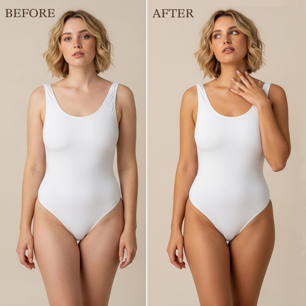 Beauty by Earth tanning lotion application swatch provides even, streak-free coverage for a seamless tan.