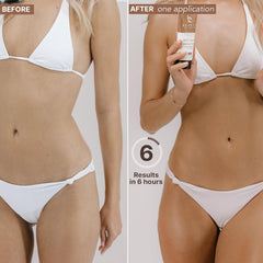 Beauty by Earth tanning mitt shows smooth, even application for a flawless at-home tan.