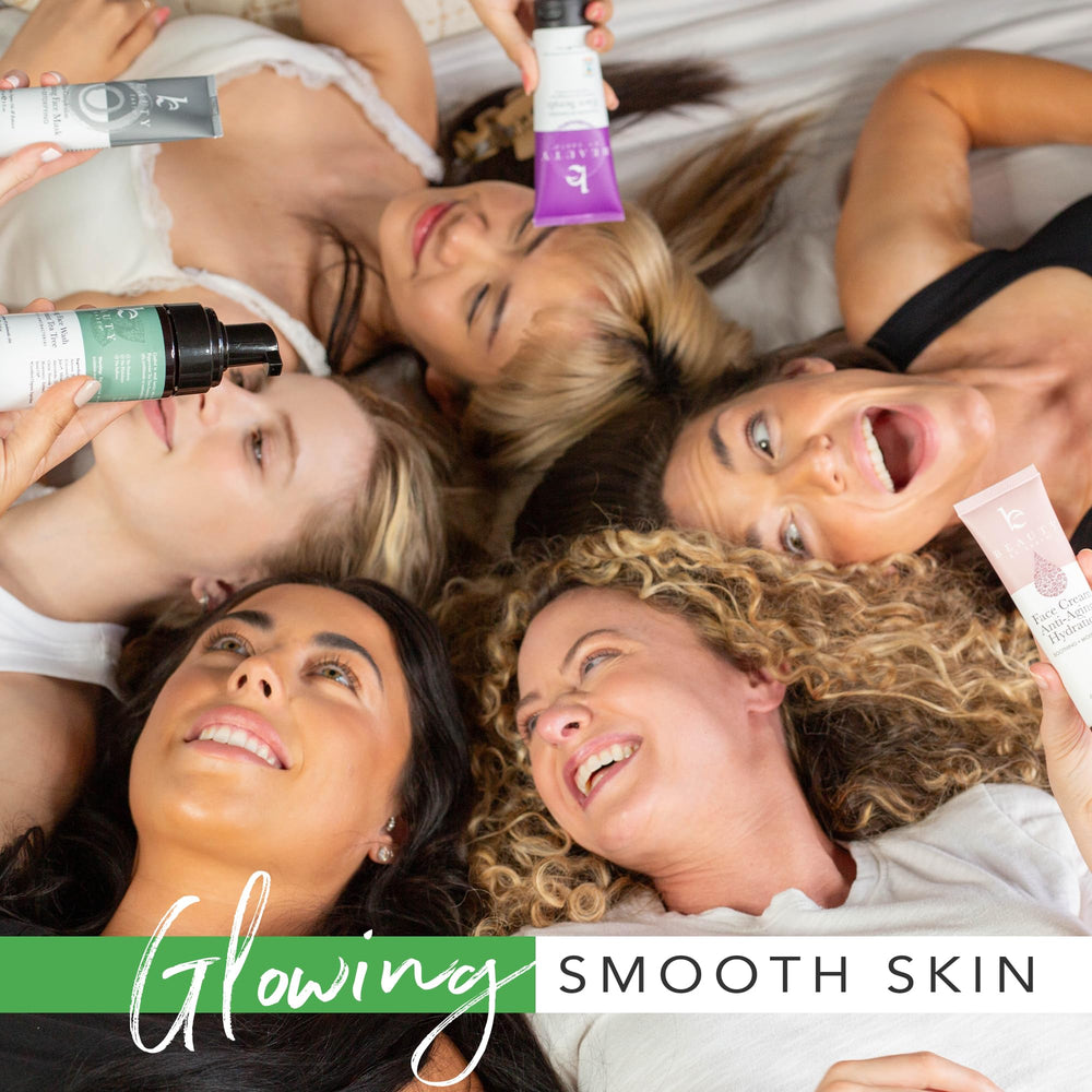 Beauty by Earth travel-friendly packaging supports convenient on-the-go exfoliation.