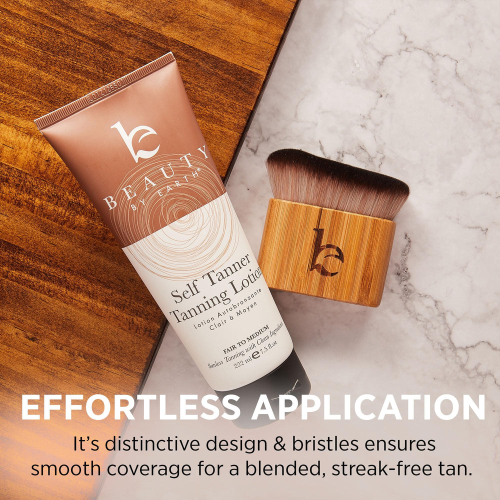 Beauty by Earth Ultra Soft Self Tanner Brush easy to clean after use.