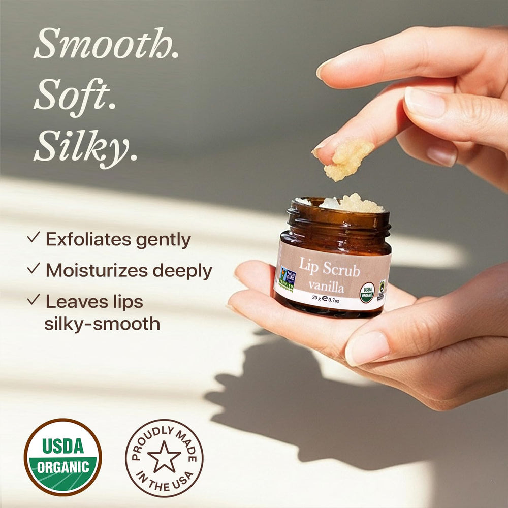 Beauty by Earth vanilla ingredients bottle close-up showing natural oils