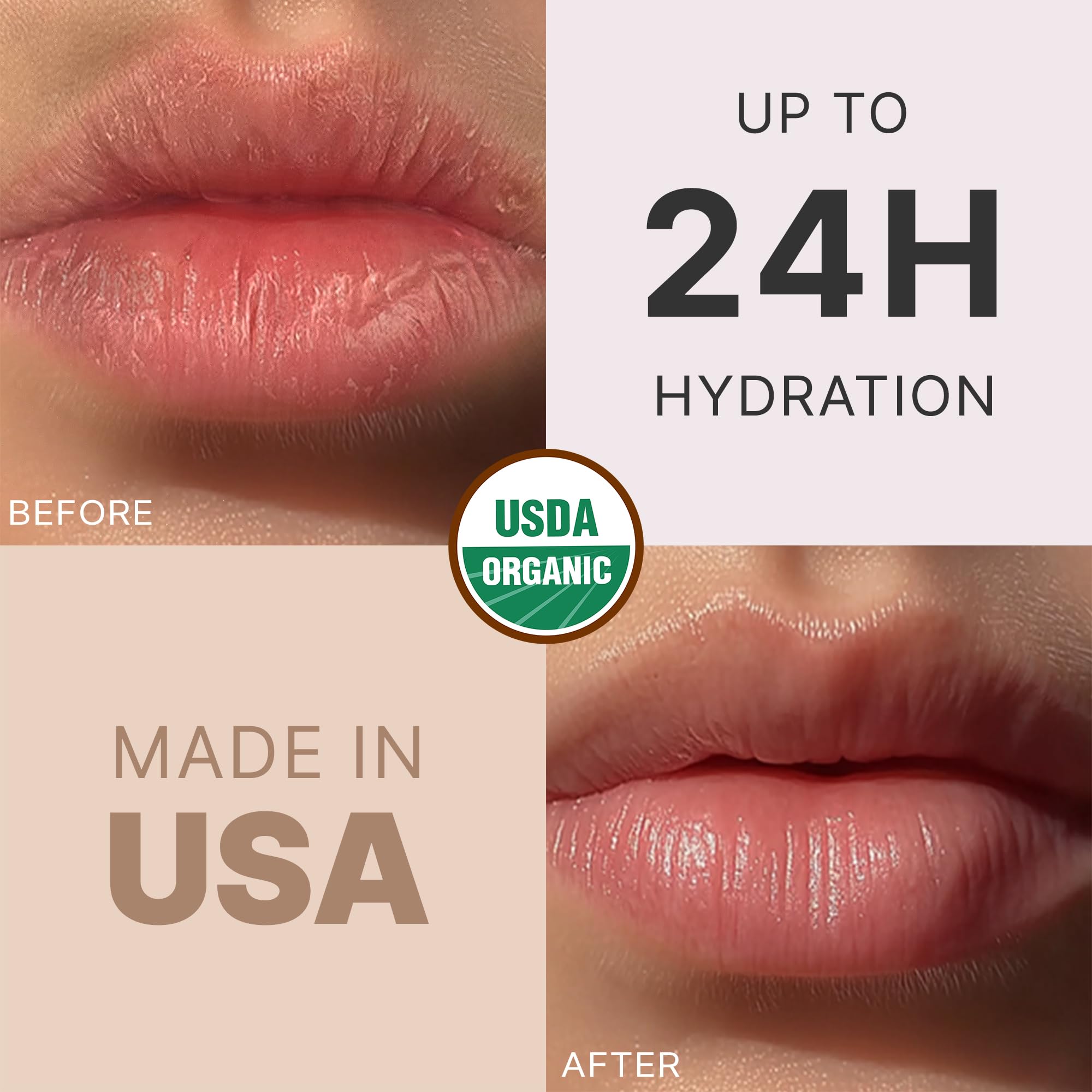 Beauty by Earth USDA Organic Lip Balm 12-pack flavors display for daily moisture