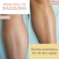 Beauty by Earth Vanilla Coconut Body Scrub texture close-up demonstrates natural sugar exfoliation.