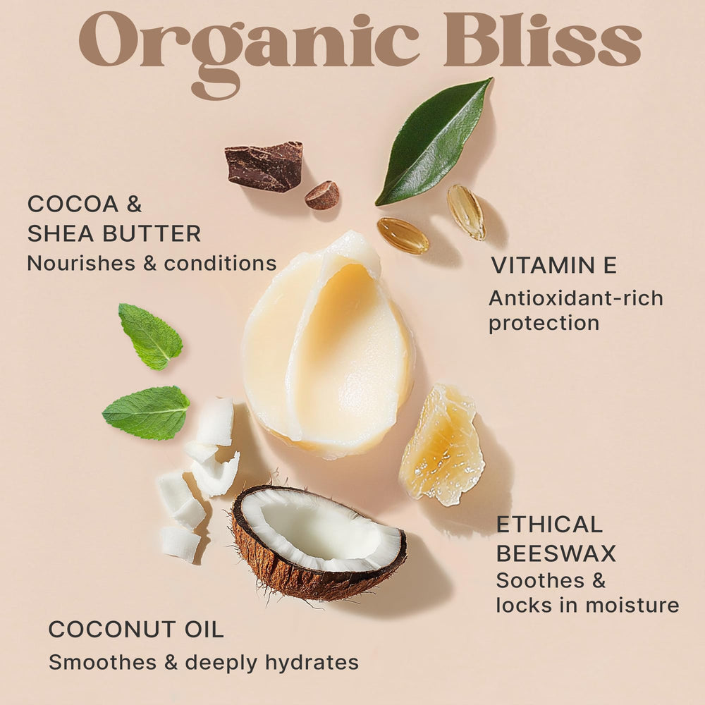 Beauty by Earth vitamin E-rich formula aids lip conditioning.