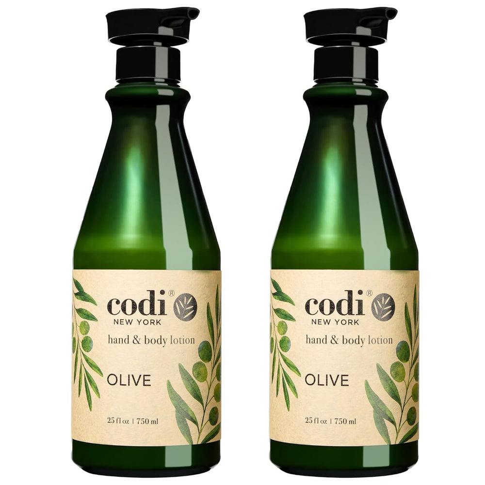 Beauty Codi hand and body lotion olive pump bottle for daily moisturization.