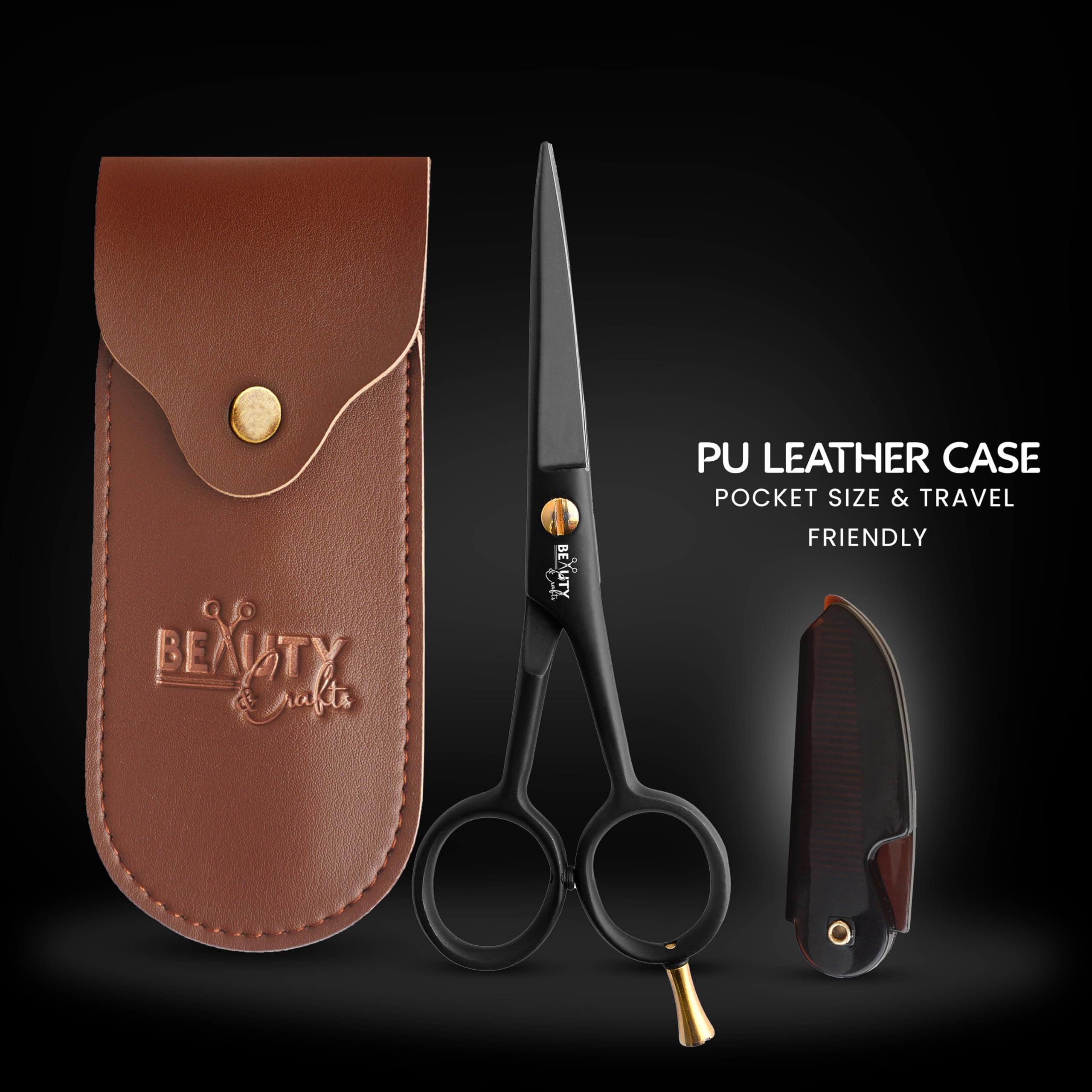 Beauty & Crafts versatile tool for trimming nose, brows, and lashes.