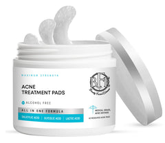 Beauty Facial Extreme acne pad closeup highlights exfoliation for clearer pores
