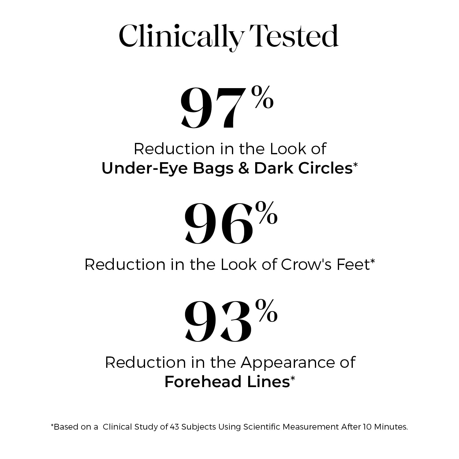 Beauty Facial Extreme Instant Eye Tightener tightening-effect as it dries to form a subtle lift