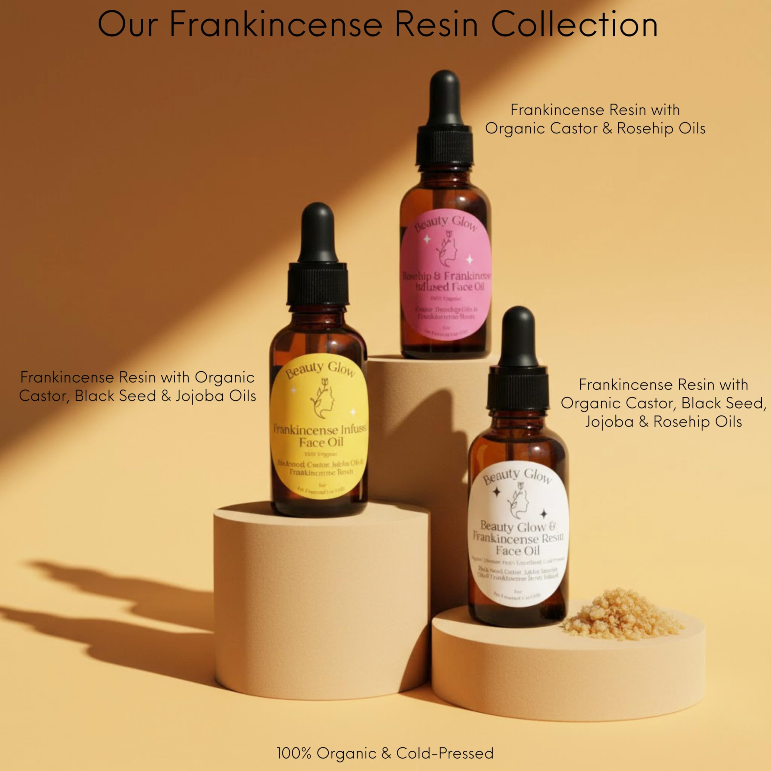 Beauty Glow skincare routine image illustrates layering this facial oil in routine.