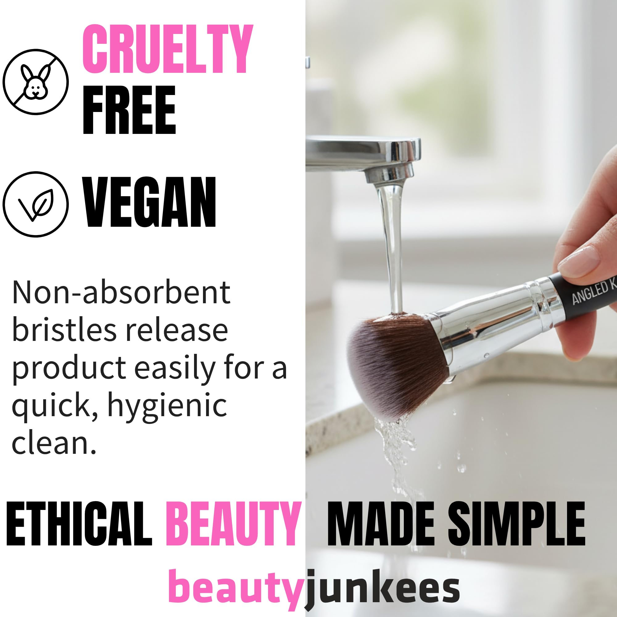 Beauty Junkees blush brush contour definition for professional-looking results.