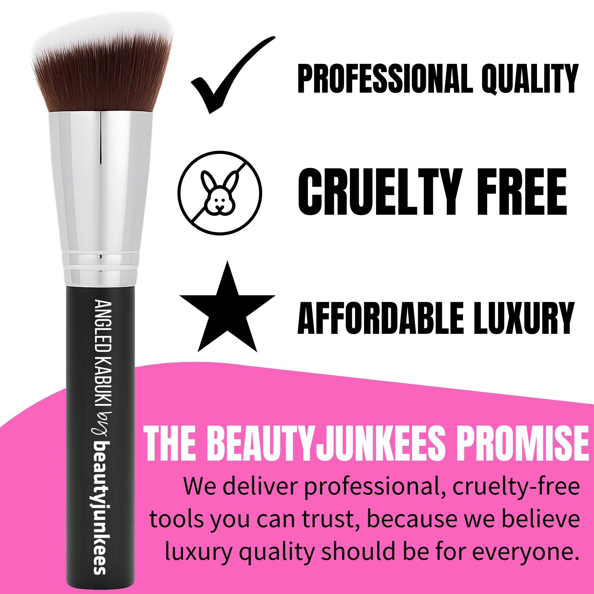 Beauty Junkees blush brush easy to clean supports hygienic routine.