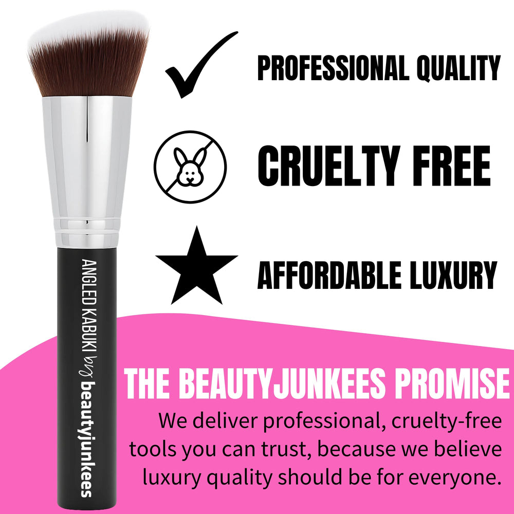 Beauty Junkees blush brush easy to clean supports hygienic routine.