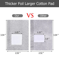 Beauty Max foil wraps show 3.6x2.5 inch sheets designed for efficient soak-off.