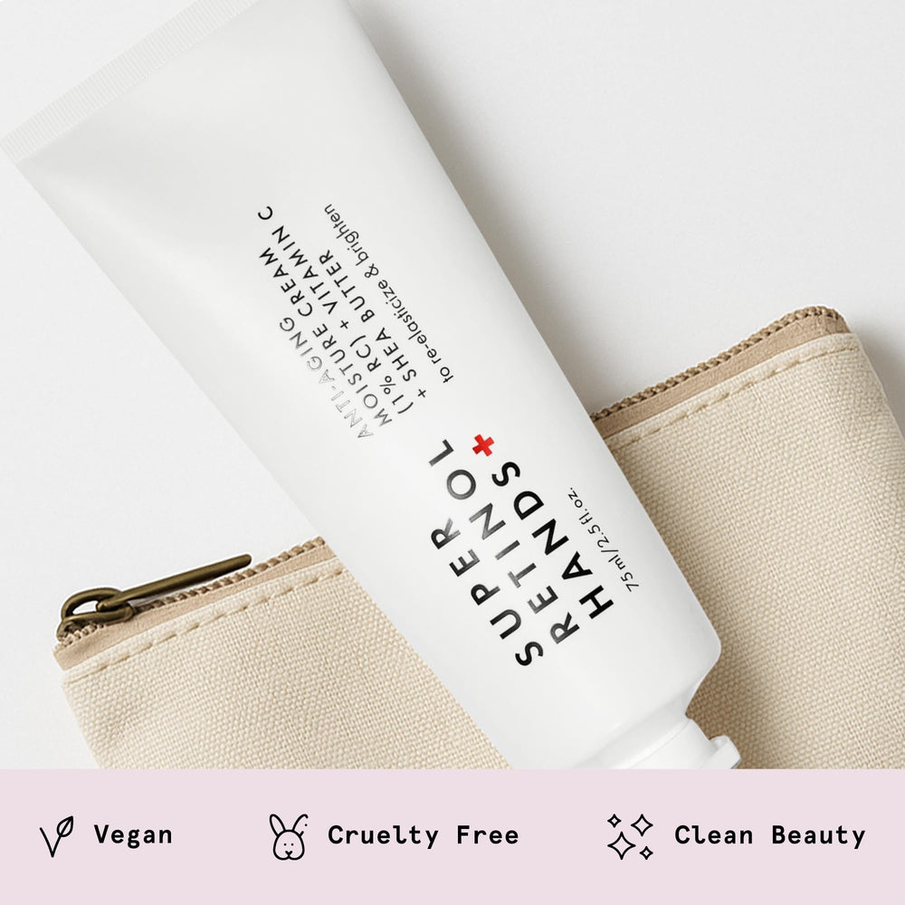 Beauty Pie Hand Cream daily-use packaging underscores fragrance-free formula for sensitive skin.