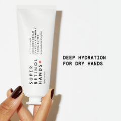 Beauty Pie Retinol Hand Cream application swirl demonstrates silky texture for daily care.