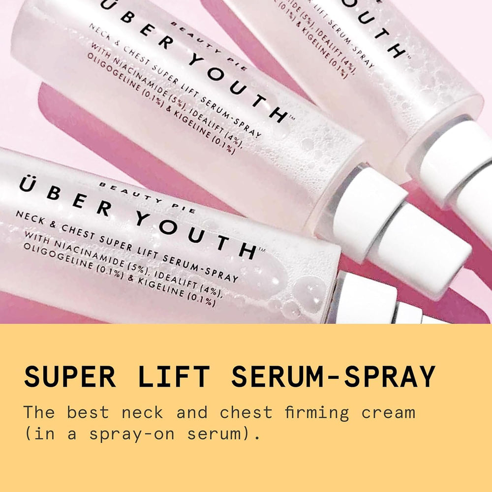 Beauty Pie Uber Youth neck-chest serum-skin routine fits into morning and evening care