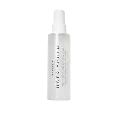 Beauty Pie Uber Youth neck-chest serum-spray bottle shows firming and hydrating action