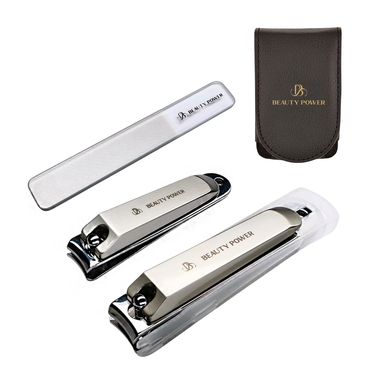 Beauty Power Nail Clippers Set toenail clippers for precise, clean cuts on tough nails.