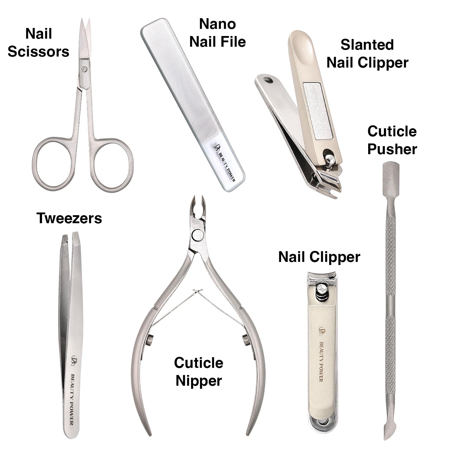 Beauty Power nano nail-file for fast, smooth filing and edge refinement.