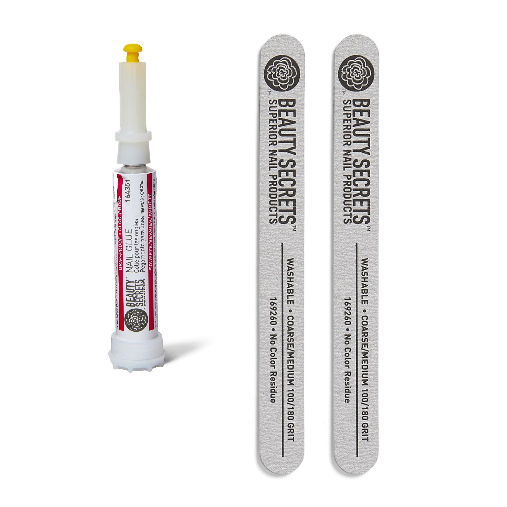 Beauty Secrets drip-proof nail glue bottle ready for precise application
