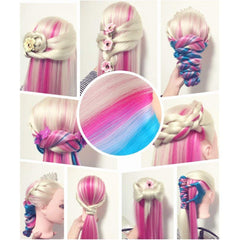 Beauty Star head featuring bride-updo kit for wedding hairstyle practice