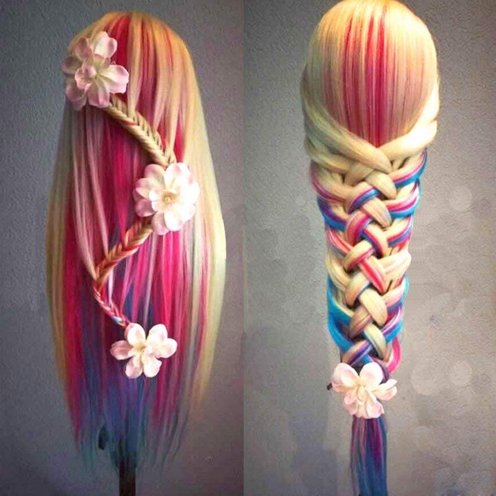 Beauty Star head with silky hair ideal for updos and styling