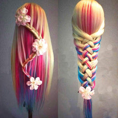 Beauty Star head with silky hair ideal for updos and styling