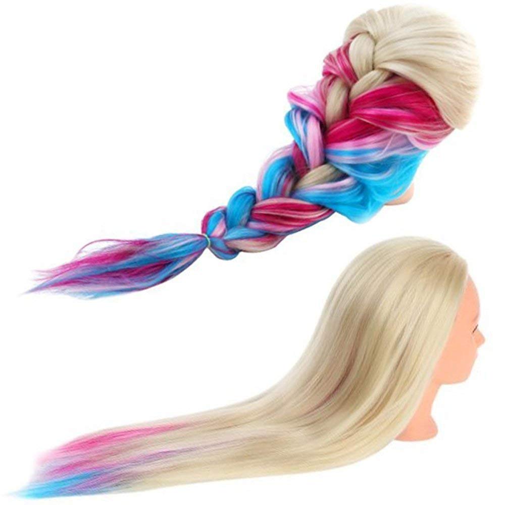 Beauty Star 29-inch mannequin head on table clamp for stable styling