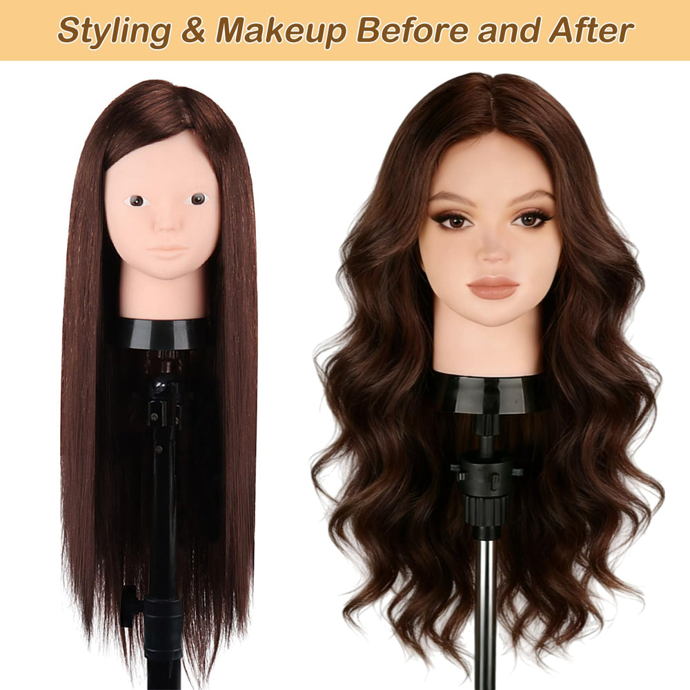 Beauty Star mannequin-head makeup-practice supports cosmetic application training.