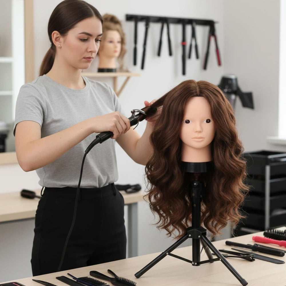 Beauty Star mannequin-head gift-box showcases ready-to-gift cosmetology training tool.