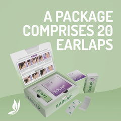 Beauty Tapes EARLAP MaxHold adhesive application demonstrates easy four-step placement for quick wear.