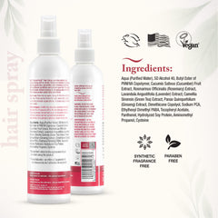 Beauty Without Cruelty Natural Hold mist demonstrates frizz control and humidity defense.