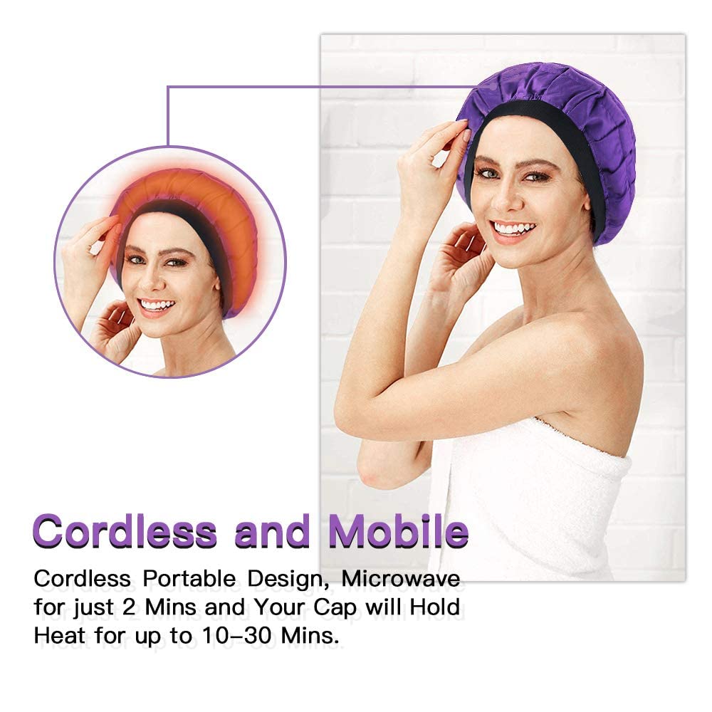 Beautybaby even heat distribution illustration shows uniform warmth across scalp