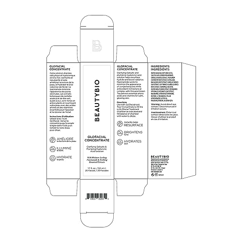 BeautyBio GLOfacial concentrate application swatch demonstrates quick resurfacing and hydration.