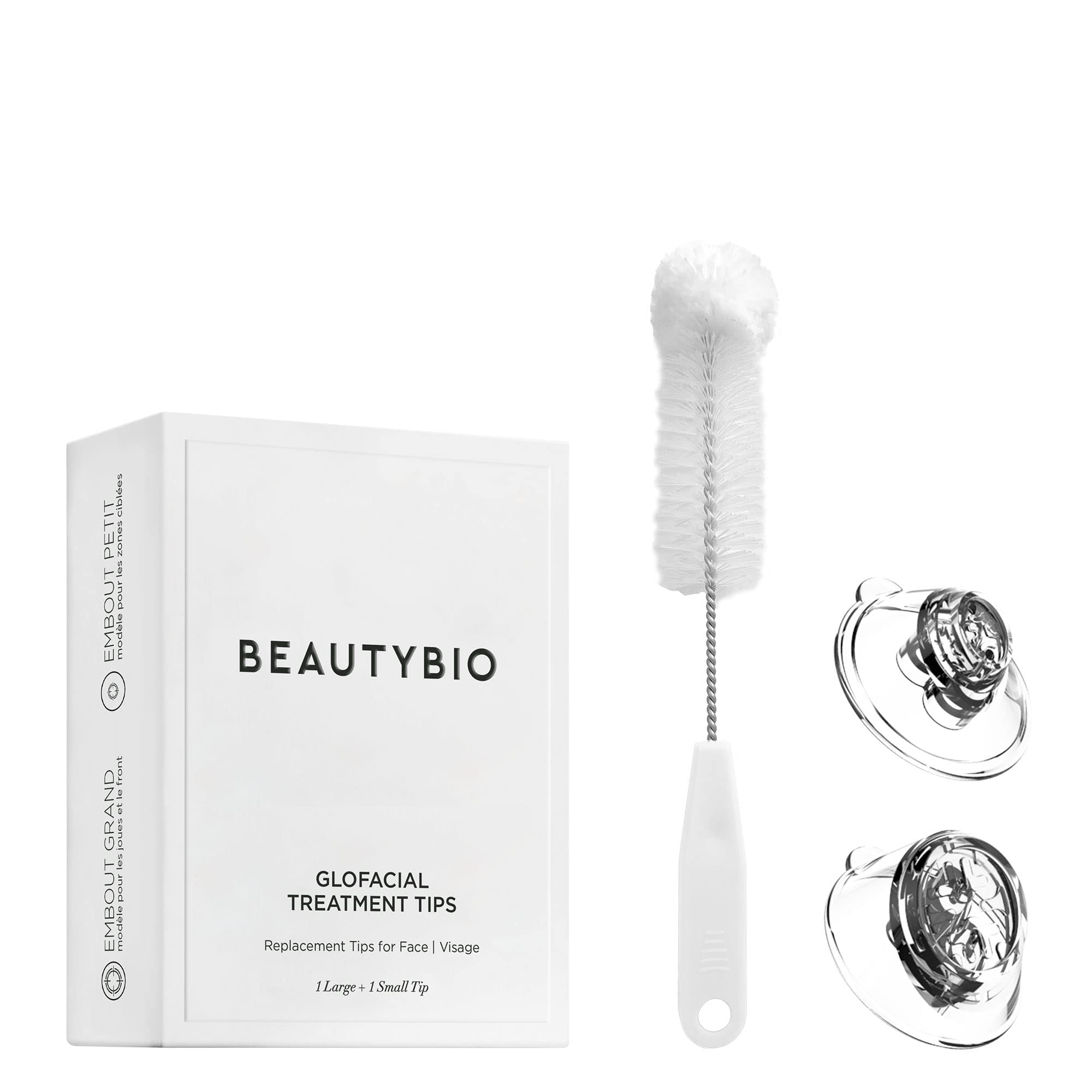 BeautyBio GLOfacial hydration routine imagery for plump, refreshed skin