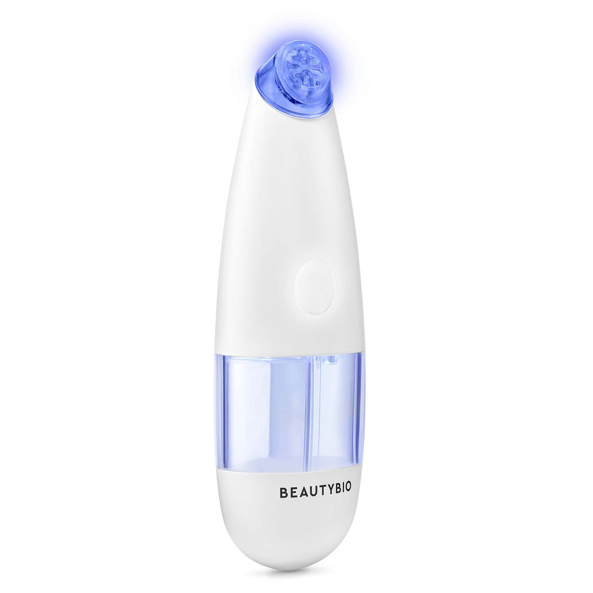 BeautyBio GLOfacial hydro-infusion pore cleansing tool ready for use for clear pores