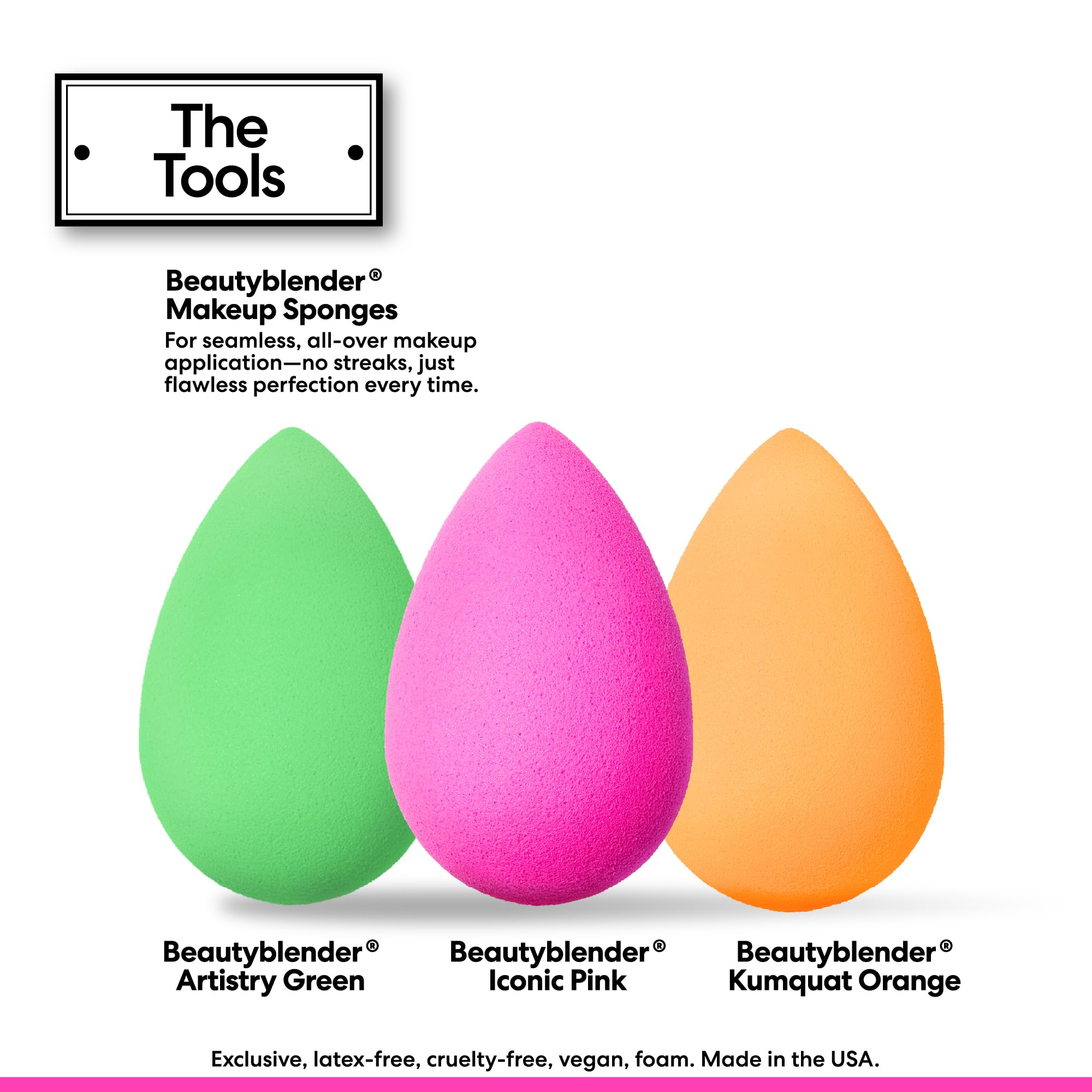 Beautyblender Bouncehaus wet-blend technique for radiant holiday finish.
