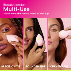 Beautyblender Bubble precision-tip enables targeted concealer and contour.