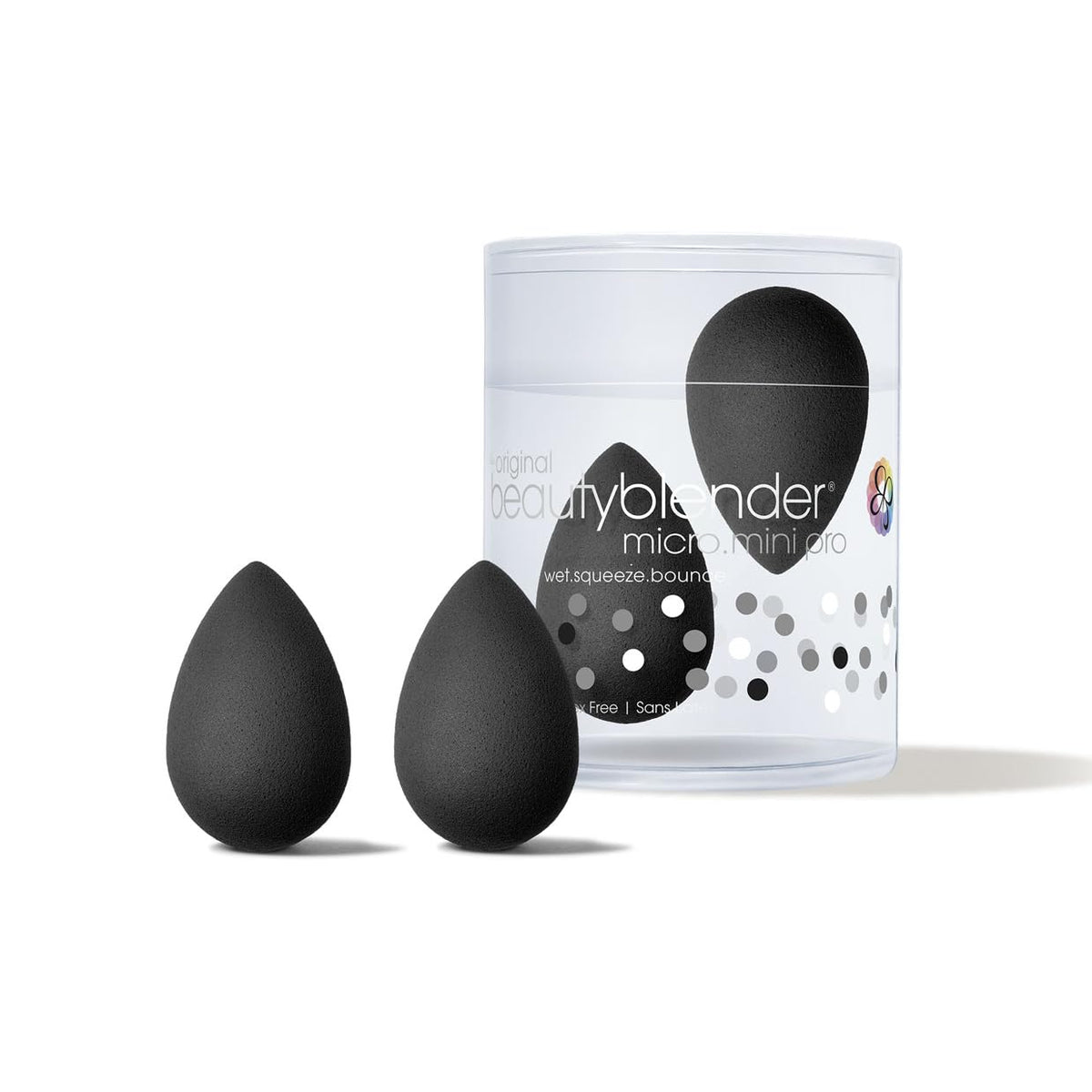 Beautyblender Micro Mini Pro Black closeup for precise concealer blending