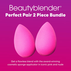 Beautyblender Original Pink sponge application for precise blending across cheekbones.