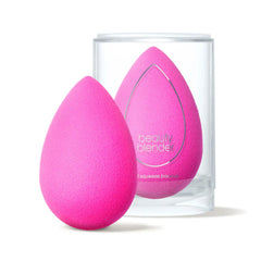 Beautyblender Original Pink sponge closeup highlights ultra-soft texture for smooth blending