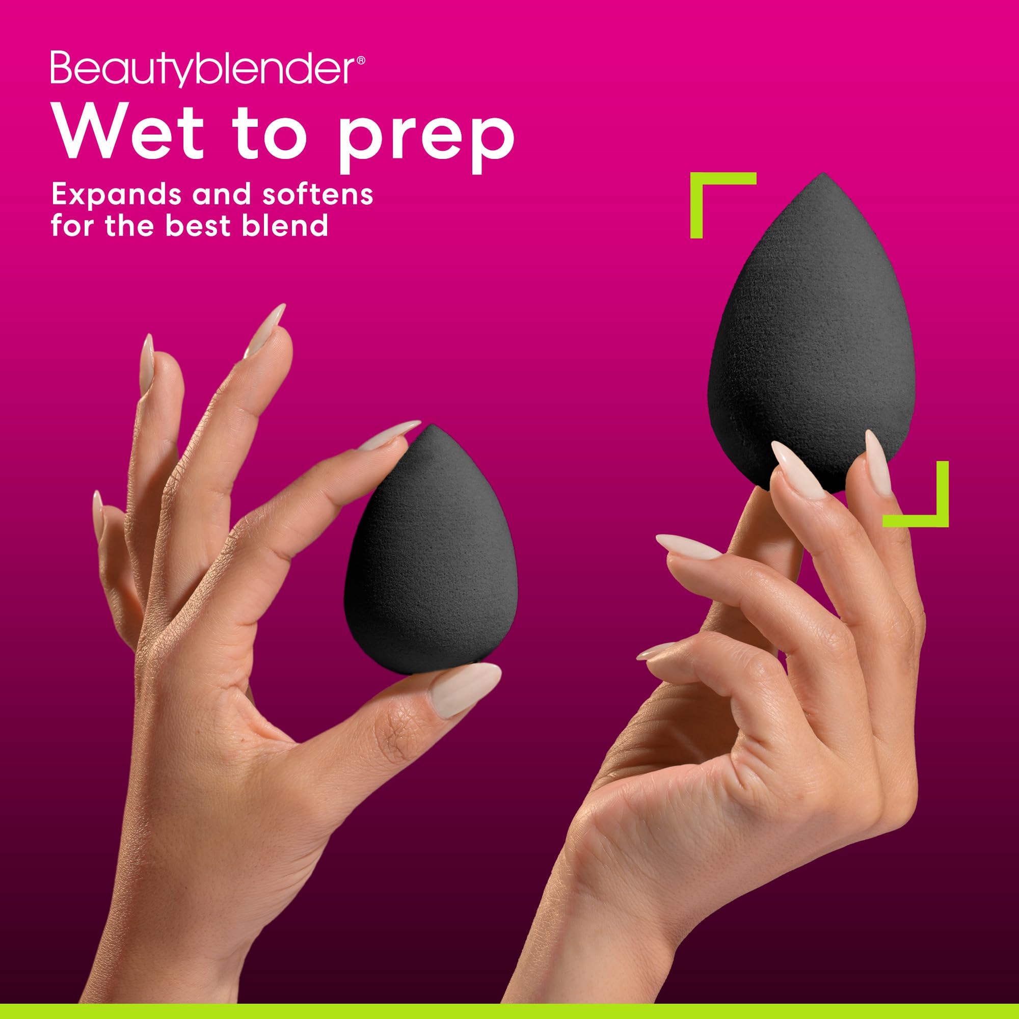 Beautyblender Pro black sponge shows cruelty-free design for everyday use
