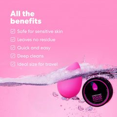 Beautyblender sponge lather charcoal cleanses brushes and sponges deeply.