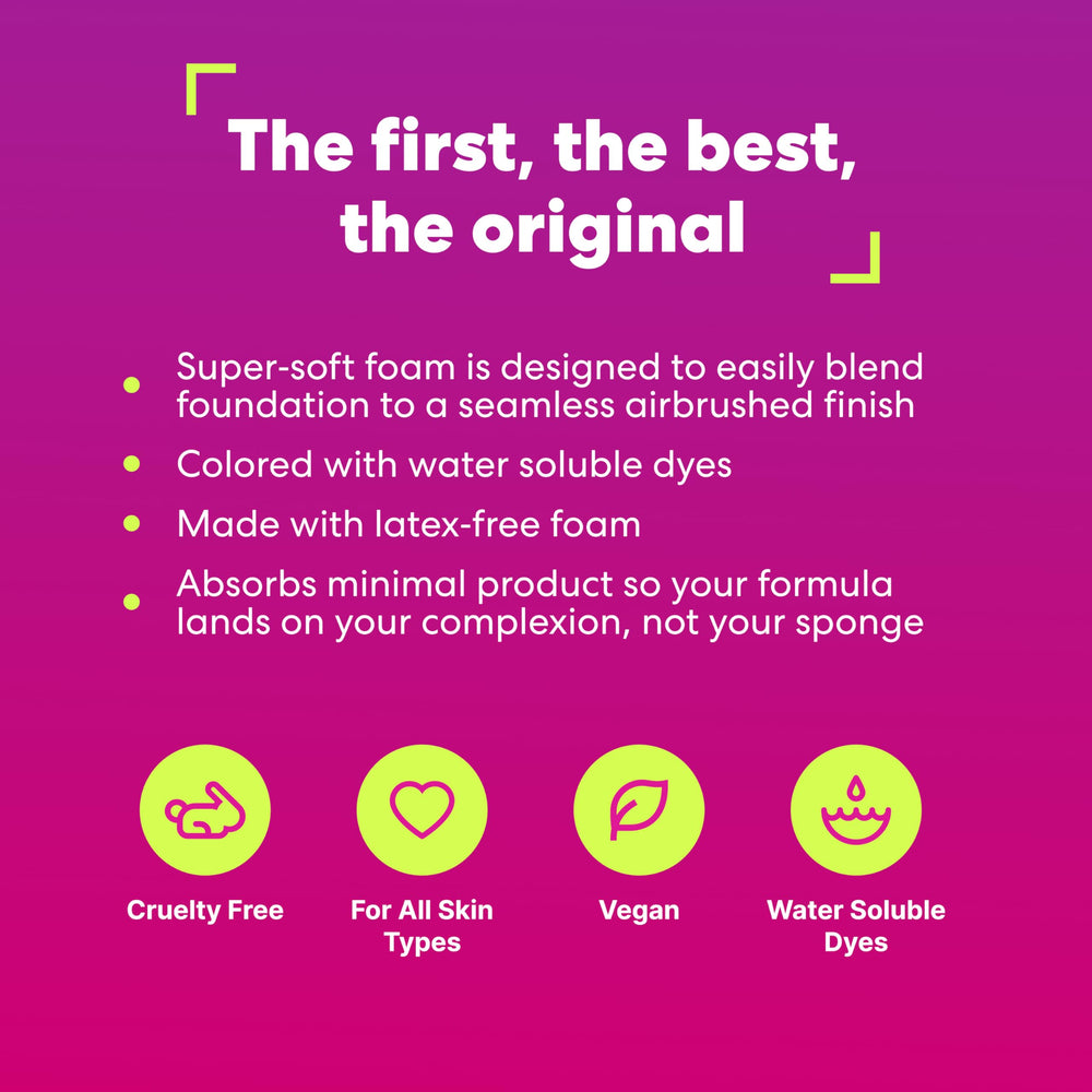 Beautyblender sponge is washable for easy care and long-lasting use