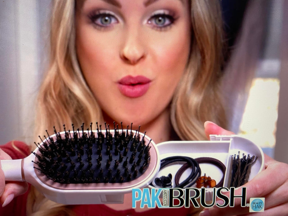 Beauty HAK PAK Travel Brush on the go companion for busy mornings.