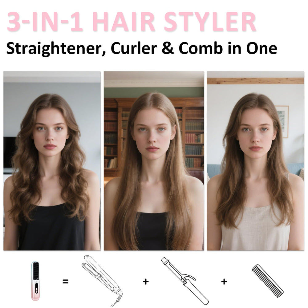 BEAUTYOVO ion technology image highlights 300M ions for frizz reduction and shine.