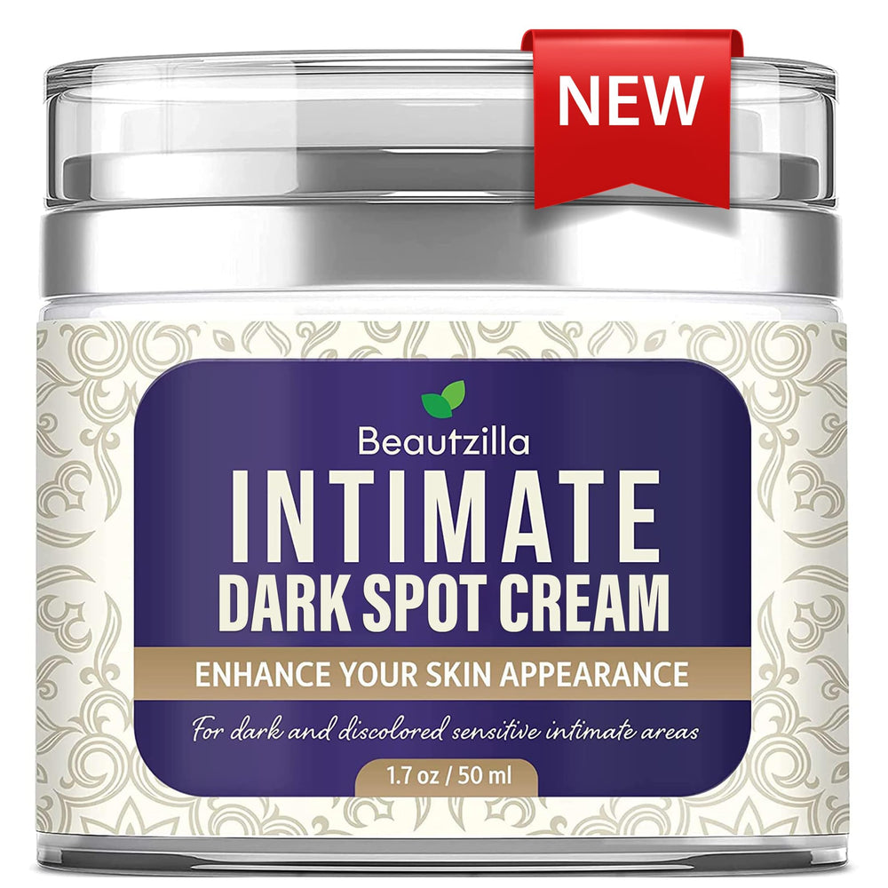 Beautzilla Intimate Area Dark Spot Corrector bottle shown for even skin tone
