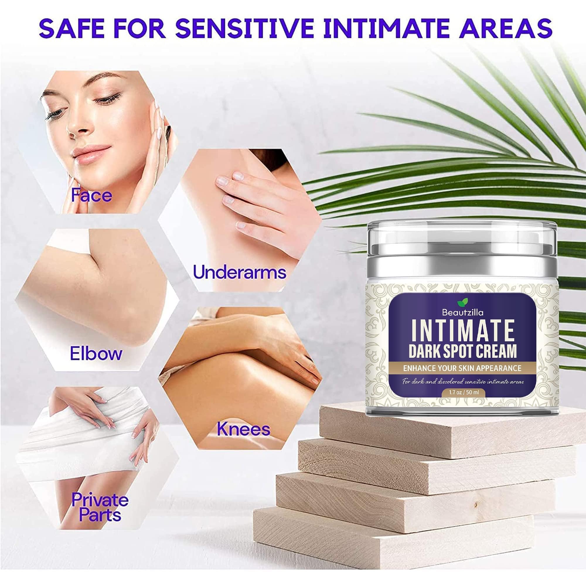 Beautzilla sensitive-area application on bikini line hints relaxed, refreshed skin
