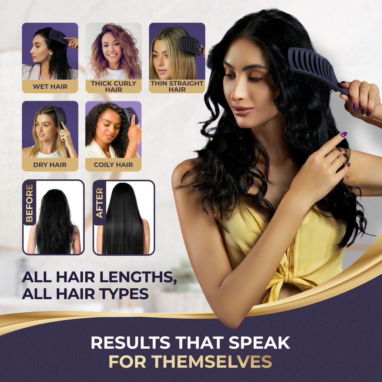 BEAUXSOI vented brush helps quick styling during rushed mornings.